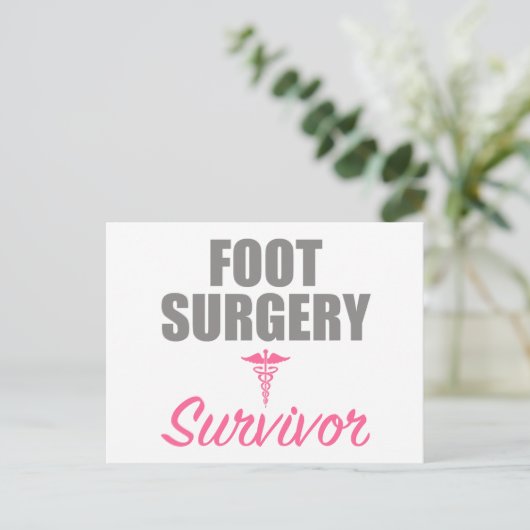 Foot Surgery Briefkaart (Staand voorkant)