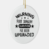 Foot Surgery Humor Upgraded Keramisch Ornament (Rechts)