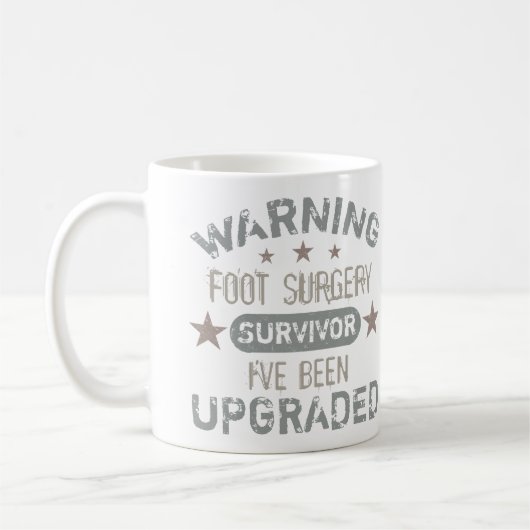 Foot Surgery Humor Upgraded Koffiemok (Links)