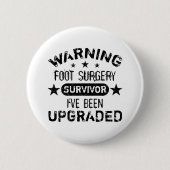Foot Surgery Humor Upgraded Ronde Button 5,7 Cm (Voorkant)