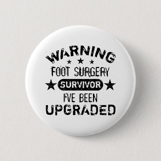 Foot Surgery Humor Upgraded Ronde Button 5,7 Cm (Voorkant)