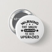 Foot Surgery Humor Upgraded Ronde Button 5,7 Cm (Voorkant /achterkant)