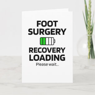 Foot Surgery Recovery-cadeautjes   Gebroken voet c Kaart