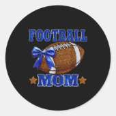 Footbal Mom Football Mama Game Day Football Season Ronde Sticker (Voorkant)