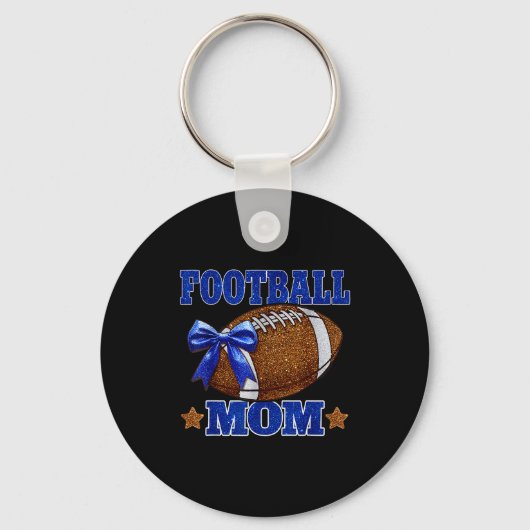 Footbal Mom Football Mama Game Day Football Season Sleutelhanger (Voorkant)