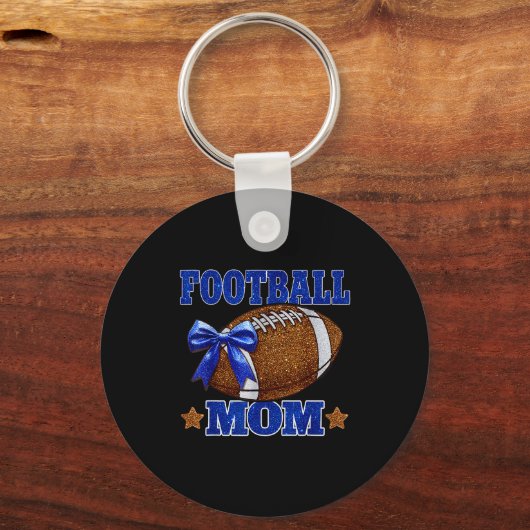 Footbal Mom Football Mama Game Day Football Season Sleutelhanger (Voorkant)