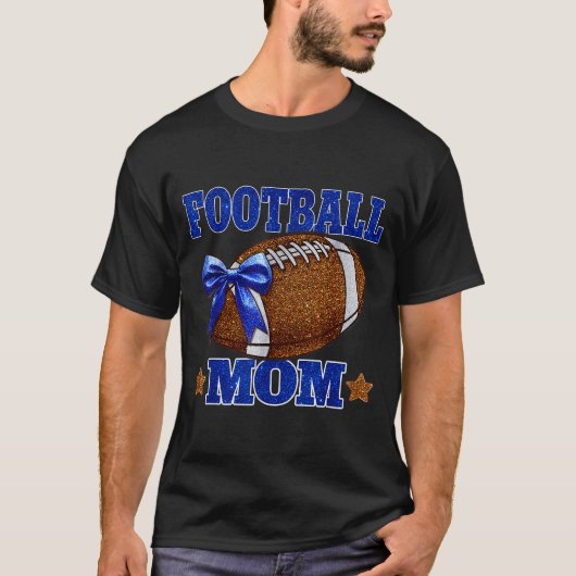 Footbal Mom Football Mama Game Day Football Season T-shirt (Voorkant)