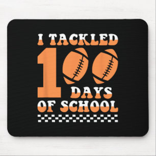 Football 100 dagen schooljongens 100e dag school muismat