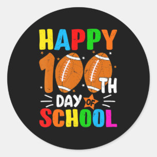 Football 100e dag Kinder leraar school Ronde Sticker