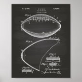 Football 1939 Patent Art - Chalkboard Poster (Voorkant)