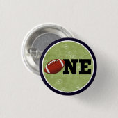 Football 1 eerste verjaardag Baby Ronde Button 3,2 Cm (Voorkant /achterkant)