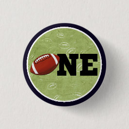 Football 1 eerste verjaardag Baby Ronde Button 3,2 Cm