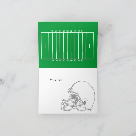 Football #1 Papa Happy Vaderdag Kaart (Binnen)