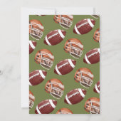 Football 1e jaar down Birthday Kaart (Achterkant)