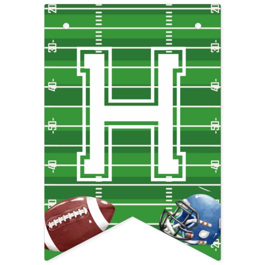 Football 1e jaar down Birthday Vlaggetjes (Tweede vlag)