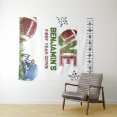 Football 1e jaar down Birthday Wandkleed (In Situ (horizontaal))