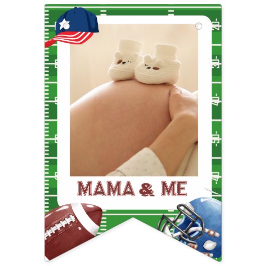 Football 1e jaar down Football Verjaardag Vlaggetjes (Tweede vlag)