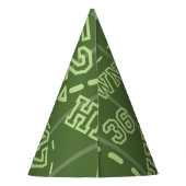 Football 1e jaar naar beneden Football vrijdag Feesthoedjes (Achterkant)