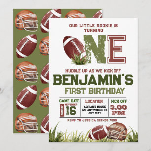 Football 1e jaar naar beneden Football vrijdag Kaart