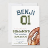 Football 1e jaar naar beneden Football vrijdag Kaart (Voorkant)