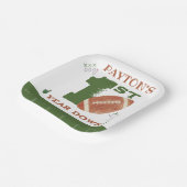 Football 1e jaar naar beneden Football vrijdag Papieren Bordje (Gebogen)