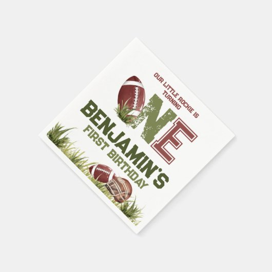 Football 1e jaar naar beneden Football vrijdag Servet (Hoek)