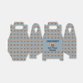 Football 1e verjaardag bedankdoosjes (Uitgevouwen)