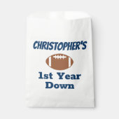 Football 1e verjaardag bedankzakje (Voorkant)