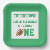 Football 1e verjaardag Bord papier (Voorkant)