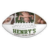 Football 1e Verjaardag Keepsake Handtekening (Voorkant)