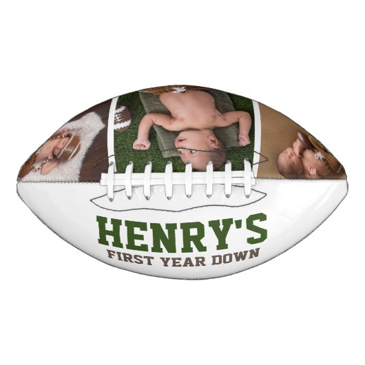 Football 1e Verjaardag Keepsake Handtekening (Voorkant)