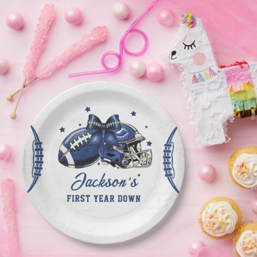 Football 1e Verjaardag Papier Borden Papieren Bordje (Feest)