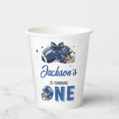 Football 1e verjaardag Papieren bekers (Voorkant)