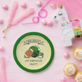 Football 1e verjaardag papieren bordje (Feest)