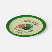 Football 1e verjaardag papieren bordje (Gekanteld)