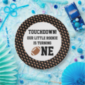 Football 1e verjaardag papieren bordje (Feest)