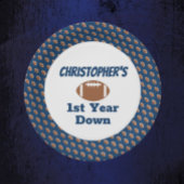 Football 1e verjaardag papieren bordje