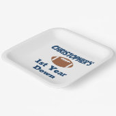 Football 1e verjaardag papieren bordje (Gebogen)