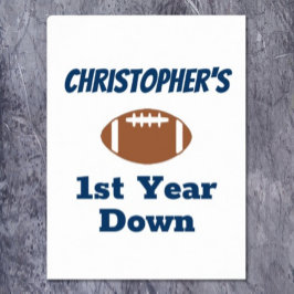 Football 1e verjaardag poster