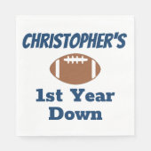 Football 1e verjaardag servet (Voorkant)