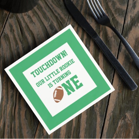Football 1e verjaardag servet