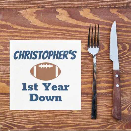 Football 1e verjaardag servet