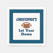 Football 1e verjaardag servet (Voorkant)