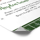 Football 1e Verjaardag Tijd Capsule teken Poster (Hoek)