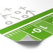 Football 1e Verjaardag Welkom Teken Eerste Jaar Do Poster (Hoek)