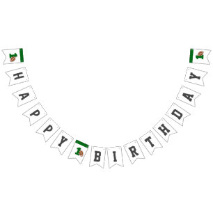 Football 1e verjaardagsfeestje Happy Birthday Vlaggetjes