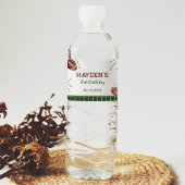 Football 1e Verjaardagsfeestje Waterflesetiket Waterfles Etiket