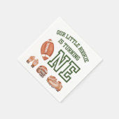 Football 1e Verjaardagsjongens Waterverf Servet (Hoek)