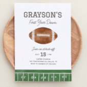 Football 1e Verjaardagsuitnodiging Eerste jaar Dow Kaart