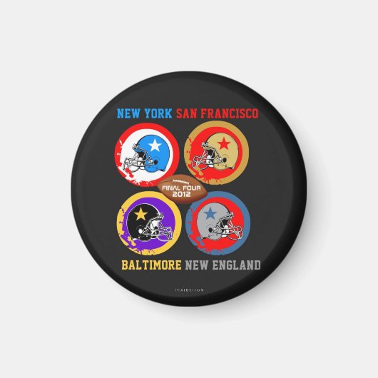 Football 2012 Final Four Magnet 1 (Voorkant)